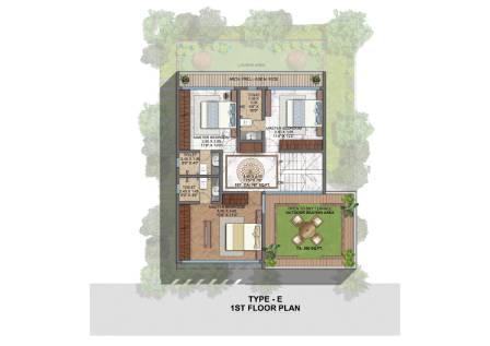 1st Floor Plan Type-E