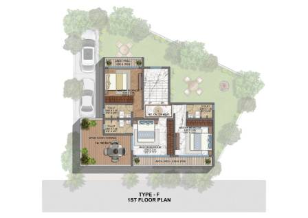 1st Floor Plan Type-F